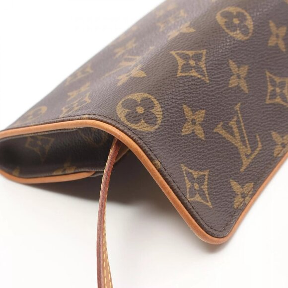 LOUIS VUITTON Pochette Twin PM Crossbody Shoulder Bag Monogram Used LV - Picture 3 of 11